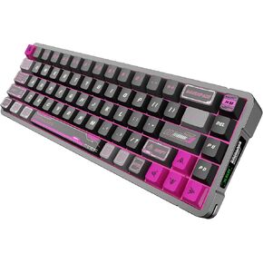 لوحة مفاتيح سلكية بتأثير قاعة RGB بنسبة 68%، لوحات مفاتيح ألعاب بمفتاح مغناطيسي وردي، أغطية مفاتيح Mecha PBT، هيكل مثبت على صينية الرياضة الإلكترونية، إضاءة خلفية RGB، لوحة مفاتيح ميكانيكية مدمجة من الألومنيوم لنظام Win/Mac in Kuwait