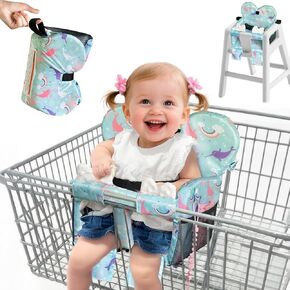 Premium Baby Shopping Cart Cover & High Chair Seat Protector - Universal Fit for Grocery Carts, Restaurant Chairs，Restaurant Seats, and Park Swings-Girl & Boy（Little Bear） in Kuwait