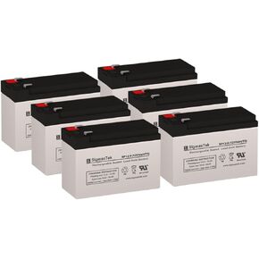 SigmasTek SP12-9 - 12V 9AH F2 SLA Battery - Replaces: Universal Power UB1290 (40748), UB1280HR (D5785), B&B Battery BP8-12, HR9-12, Vision CP1290, Yuasa NP9-12 in Kuwait