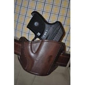 حافظة مسدس من الجلد البني لحزام Ruger LCP .380 in Kuwait