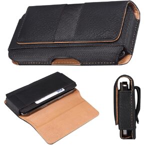 Holster for iPhone 17 Pro Max [Built-in Card Slot],Phone Belt Case,Belt Loop,Belt Clip,Magnetic Closure iPhone 17 Pro Max PU Leather Horizontal Phone Pouch (Brown) in Saudi Arabia