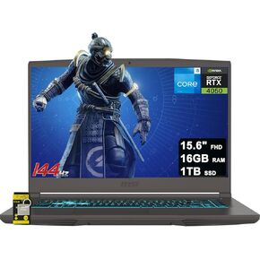كمبيوتر محمول MSI Thin 15 للألعاب مقاس 15.6 بوصة FHD IPS 144 هرتز Intel Octa-core i5-13420H (Beats i7-12650H) وذاكرة الوصول العشوائي 16 جيجابايت و512 جيجابايت SSD GeForce RTX 4060 بإضاءة خلفية USB-C Win11 مع محور ICP in Kuwait