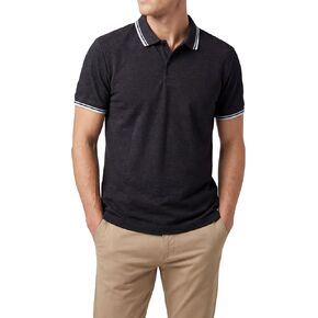 Andrew Scott Men's Regular-fit Cotton Pique Polo Shirt | Short Sleeve Classic Polo - Multi Pack in Kuwait
