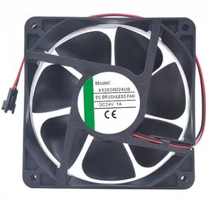X12038D24UB DC 24V 1A 120x120x38mm 2-سلك العاكس مروحة التبريد in Kuwait