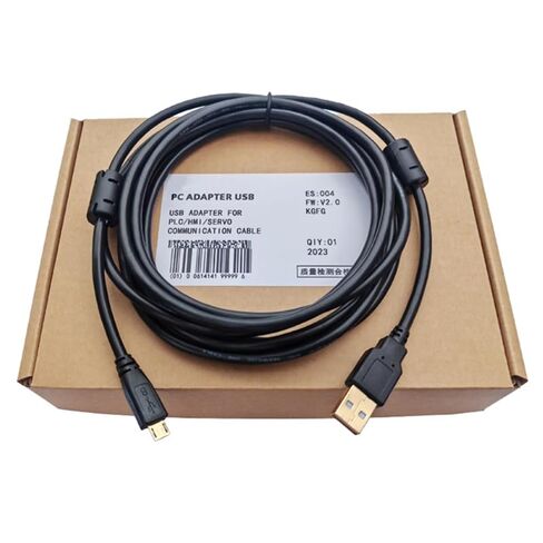 كابل تصحيح الأخطاء USB-Micro لمحركات الأقراص المؤازرة كابل تنزيل بيانات الاتصالات مطلي بالذهب كابل برمجة حلقة مغناطيسية مزدوجة 3 متر in Saudi Arabia