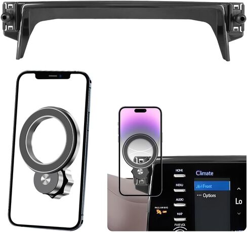 Car Magnetic Phone Mount for Toyota Sienna 2021 2022 2023 2024 Auto Interior Accessories Best Cellphone Holder Mobile Cradle Cell Phones Navigation Charging Screen Magnet Stand Accessory in Saudi Arabia