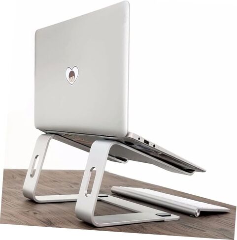 Housoutil Laptop Stand Aluminum Alloy Ventilated Cooling Pad Portable Laptop Holder for Home/Office/Travel/Restaurant in Saudi Arabia
