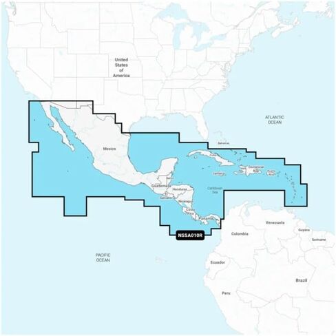 Marine Cartography Central America & Caribbean Chart Plotters SD/Micro-SD Card with 1 Year Subscription in Saudi Arabia