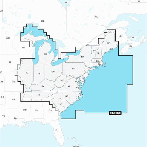 Marine Cartography U.S. East Lakes Rivers and Coastal Chart Plotters SD/Micro-SD Card W/Auto Guidance Technology in Saudi Arabia