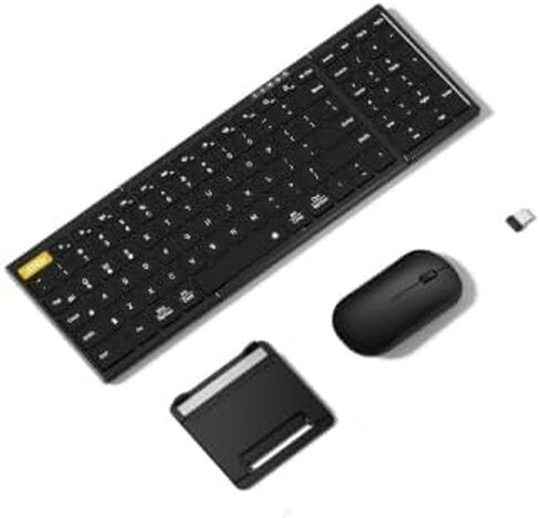 مجموعة لوحة مفاتيح وماوس عالمية قابلة للطي، لاسلكية، متوافقة مع Android وWindows وiOS in Saudi Arabia