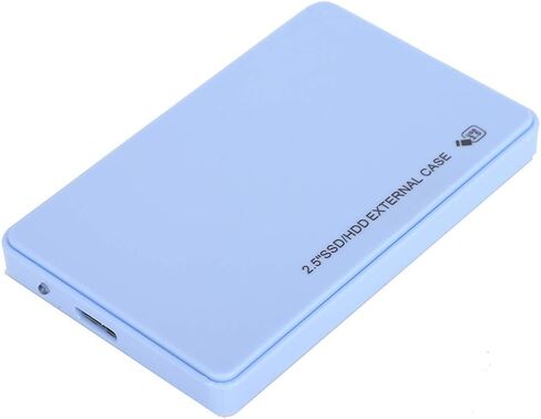 USB 3.0 ToolFree SSD Case for 2.5" Hard Drive Enclosure, Plug and Play for /, with Protective Bag for Storage (Blue) in Saudi Arabia