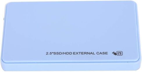 USB 3.0 ToolFree SSD Case for 2.5" Hard Drive Enclosure, Plug and Play for /, with Protective Bag for Storage (Blue) in Saudi Arabia