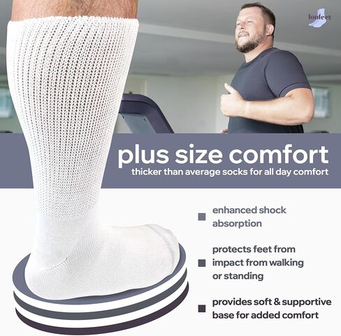Athletic Diabetic Socks for Men and Women - Seamless Sock (3 Pk) in Saudi Arabia