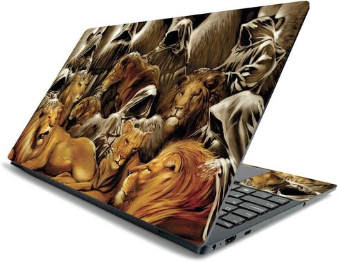 MightySkins Skin for Lenovo Ideapad S540 15" (2019) - Lions Den | Protective, Durable, and Unique Vinyl Decal Wrap Cover | Easy to Apply, Remove, and Change Styles | Made in The USA in Saudi Arabia