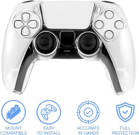 PS5 Controller Case Cover Protective Case for PS5 Controller Clear PC Cover Ultra Slim Transparent Clear Protector for Gamepad in Kuwait