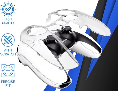 PS5 Controller Case Cover Protective Case for PS5 Controller Clear PC Cover Ultra Slim Transparent Clear Protector for Gamepad in Kuwait