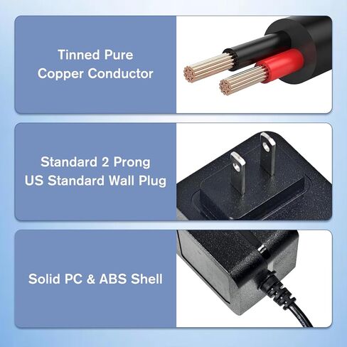 شاحن محول طاقة 12 فولت مناسب لرولاند PSB-5U لـ FP-10 كابل إمداد الطاقة للبيانو الرقمي PSU، 12V1.5A-2A 6.5FT شاحن بطارية سلك إمداد الطاقة للوحة المفاتيح الإلكترونية للبيانو الرقمي in Kuwait