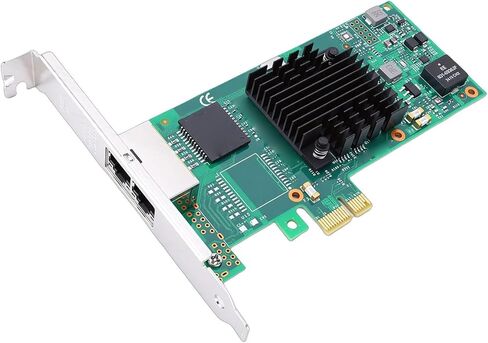بطاقة شبكة PCIe بمنفذي جيجابت إيثرنت، ومحول PCI Express 2.1 x1 مع مجموعة شرائح، ومنافذ RJ45 مزدوجة للخوادم وأجهزة الكمبيوتر المكتبية والتطبيقات الصناعية in Saudi Arabia