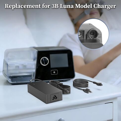 شاحن 24 فولت لـ 3B Luna Model G3 A20 BPAP 25A محول تيار متردد لـ LG3600 LG3500 LG3700 LG3700W E3922318301 REF 10230444 G3A20 G3A25 لـ Yuwell YH480 YH-680D YH-690F مزود الطاقة لجهاز CPAP وBiPAP in Kuwait