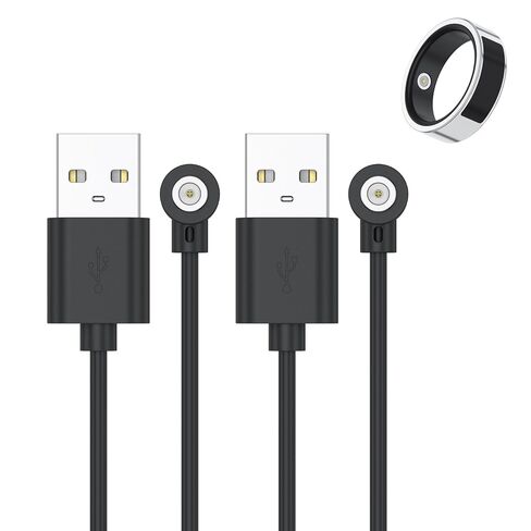 Meliya Magnetic Smart Ring Charger Cable for R02 R03 R06 R08 R09 R10 R11 R11M SR11M R12 BJ02 SRC01 SRC10 SR08 SR09 SR10 SR11, 1 Pin 4 mm Smart Ring Magnetic Charging Cable Cord in Saudi Arabia