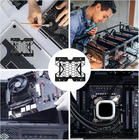 DOITOOL 2 قطعة دعامة محول خليج محرك الأقراص الضوئية للقرص الصلب SSD مع مروحة تبريد تدعم مجموعة تثبيت القرص الصلب لسطح المكتب in Kuwait