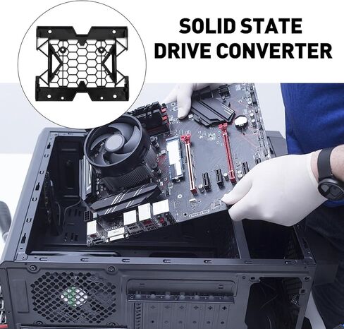 Artibetter 2PCS SSD تصاعد قوس محول مع خليج مروحة دعم القرص الصلب الداخلي تحويل الرف لهيكل سطح المكتب in Kuwait