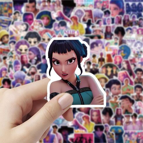 208pcs Hunter Cartoon Stickers, Waterproof Aesthetic Decals for Laptop, Water Bottle, Journal, Phone Case, Scrapbook, Gifts for Kids Teens & Adults in Saudi Arabia