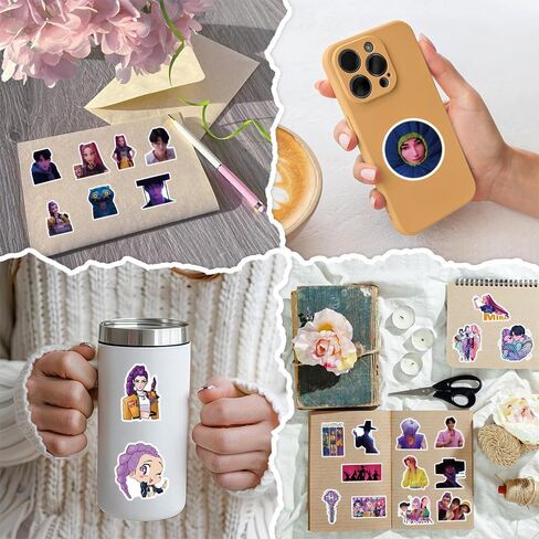 208pcs Hunter Cartoon Stickers, Waterproof Aesthetic Decals for Laptop, Water Bottle, Journal, Phone Case, Scrapbook, Gifts for Kids Teens & Adults in Saudi Arabia
