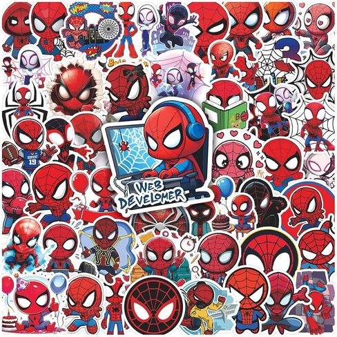 208pcs Hunter Cartoon Stickers, Waterproof Aesthetic Decals for Laptop, Water Bottle, Journal, Phone Case, Scrapbook, Gifts for Kids Teens & Adults in Saudi Arabia