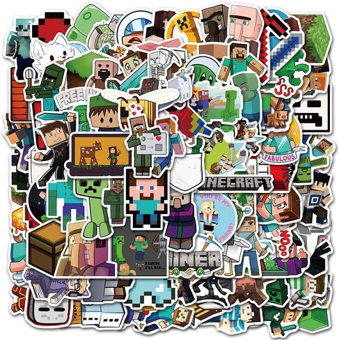 208pcs Hunter Cartoon Stickers, Waterproof Aesthetic Decals for Laptop, Water Bottle, Journal, Phone Case, Scrapbook, Gifts for Kids Teens & Adults in Saudi Arabia
