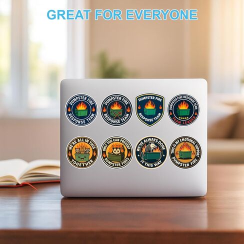 40Pcs(3In) Dumpster Fire Response Team Sticker and Dumpster Fire Response Team Team Leader Laptop Sticker- All in This Together Phone Stickers. in Kuwait