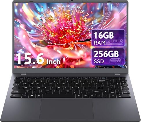 كمبيوتر محمول 16 جيجابايت رام - وحدة المعالجة المركزية Pentium 6500Y (Beat N5095، حتى 3.4 جيجا هرتز)، أجهزة كمبيوتر محمولة مع 256 جيجابايت SSD، شاشة 15.6 بوصة FHD IPS، نوع C، USB 3.2، HDMI، عمر بطارية طويل in Kuwait