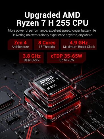 كمبيوتر محمول 14 بوصة، شاشة 2.8K QHD، ذاكرة وصول عشوائي 32 جيجابايت، 1 تيرابايت PCIe4.0 SSD، بصمة الإصبع، معالج AMD Ryzen7 H255، كمبيوتر محمول كمبيوتر محمول للأعمال/محطة العمل/المنزل/المدرسة - رمادي[MECHREVO機械革命] in Kuwait