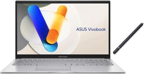 ASUS Vivobook Laptop 15.6" FHD Touchscreen | 10-Core Intel 7 150U | Intel Iris Xe Graphics | Webcam | Backlit |Silver | 16GB RAM | 1024GB SSD | Windows 11 Home | Bundle with Stylus Pen in Saudi Arabia
