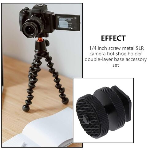 3 قطعة محول برغي الحذاء الساخن حامل فلاش معدني لملحقات كاميرا DSLR ترايبود متوافقة مع ضوء شاشة LED in Kuwait
