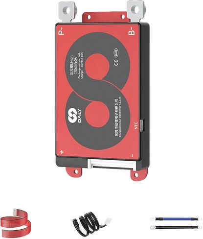 DALY 3S-24S BMS 15A to 200A Protection Board with Balance Wire and Temperature Sensor for Lithium Battery Pack（Li-ion 16S 60V,100A） in Saudi Arabia