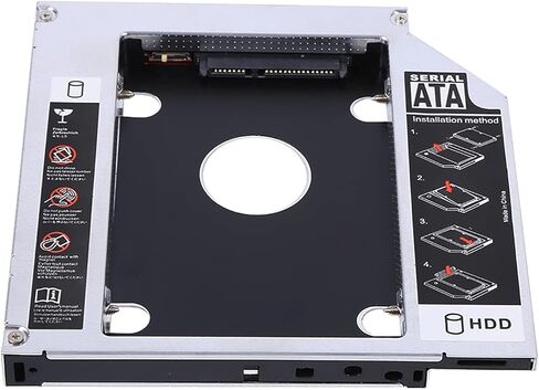 Dioche 12 7mm SSD 12.7mm Aluminum SSD Enclosure – Durable Hard Drive Adapter for Laptop – Dual Boot Support – Compatible with Standard 2.5-Inch Drives in Saudi Arabia