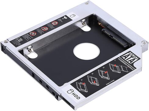 Dioche 12 7mm SSD 12.7mm Aluminum SSD Enclosure – Durable Hard Drive Adapter for Laptop – Dual Boot Support – Compatible with Standard 2.5-Inch Drives in Saudi Arabia