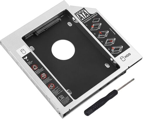 Dioche 12 7mm SSD 12.7mm Aluminum SSD Enclosure – Durable Hard Drive Adapter for Laptop – Dual Boot Support – Compatible with Standard 2.5-Inch Drives in Saudi Arabia