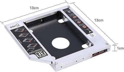 Dioche 12 7mm SSD 12.7mm Aluminum SSD Enclosure – Durable Hard Drive Adapter for Laptop – Dual Boot Support – Compatible with Standard 2.5-Inch Drives in Saudi Arabia