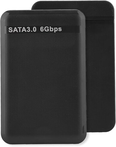 Dioche 4 Tb External 2.5-Inch USB 3.0 3.0 High Speed 6Gbps Hard Disk Enclosure - Supports Up to 6TB SSD/HDD - ToolFree Installation with UASP Acceleration (Black) in Kuwait