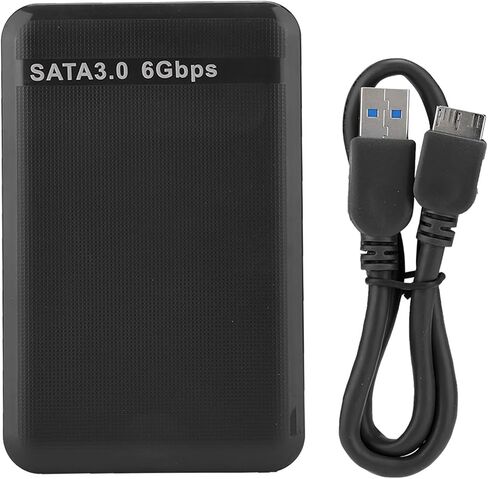 Dioche 4 Tb External 2.5-Inch USB 3.0 3.0 High Speed 6Gbps Hard Disk Enclosure - Supports Up to 6TB SSD/HDD - ToolFree Installation with UASP Acceleration (Black) in Kuwait