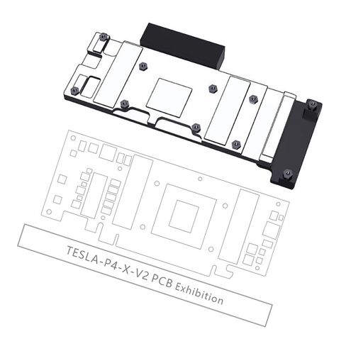 كتلة تبريد المياه النحاسية AI Intelligence GPU Waterblock الخادم الصناعي GPU Waterblock لـ NVIDIA Tesla (لـ Nvidia Tesla A100 40GB) in Saudi Arabia