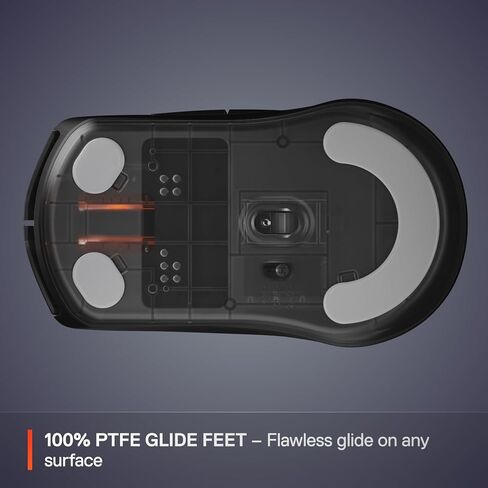ماوس الألعاب SteelSeries Rival 3 الجيل الثاني اللاسلكي - 2.4 جيجا هرتز وبلوتوث - مستشعر بصري TrueMove Air 18000 نقطة لكل بوصة - متانة 60 مليون نقرة - خفيف الوزن - أقدام PTFE بنسبة 100% - أسود (متجدد) in Kuwait