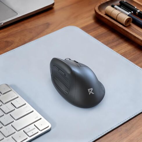 Redragon BM-4033 Wireless Vertical Ergonomic Mouse, 2.4GHz Connection, 5 Levels Up to 4000 DPI, Auto Power Saving Mice for Laptop, Desktop, PC, Black in Saudi Arabia