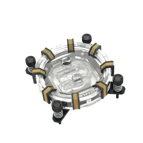 كتلة مياه وحدة المعالجة المركزية من بارو لـ Intel i3 i5 i7 i9 LGA 1700 1200 1156 1155 1151 1150 2011 2066 LTYKB-AI Waterblock مع LRC 2.0 5v 3Pin aRGB LED (أسود) in Saudi Arabia