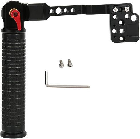 مقبض BRRNOO Gimbal، مقبض يدوي قابل للطي، مقبض محمول، ملحقات مثبتة من سبائك الألومنيوم باللون الأسود للاستخدام الخارجي من أجل RoninS/RoninSC in Kuwait