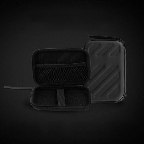 Dioche EVA Hard Drive Case Shockproof 2.5in SSD Protective Storage Bag with Mesh Pocket Soft Inner Fabric for Travel Business Black in Saudi Arabia