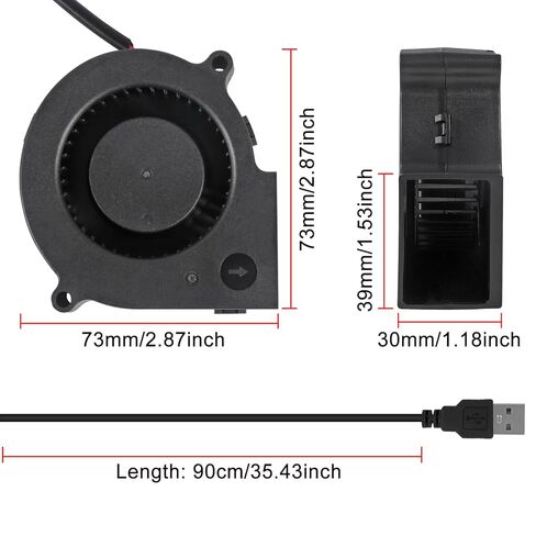 4 قطعة 75x30 مللي متر منفاخ مروحة التبريد التوربينات مروحة الطرد المركزي 5 فولت فرش USB كم تحمل/محمل كروي مزدوج 2 دبوس مروحة كمبيوتر متعددة الاستخدام in Saudi Arabia