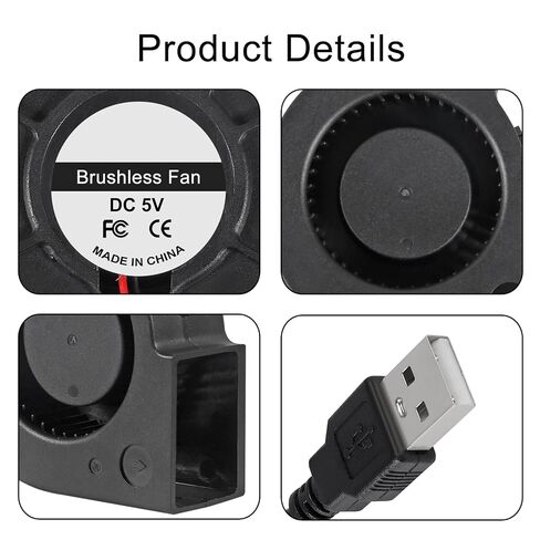 4 قطعة 75x30 مللي متر منفاخ مروحة التبريد التوربينات مروحة الطرد المركزي 5 فولت فرش USB كم تحمل/محمل كروي مزدوج 2 دبوس مروحة كمبيوتر متعددة الاستخدام in Saudi Arabia